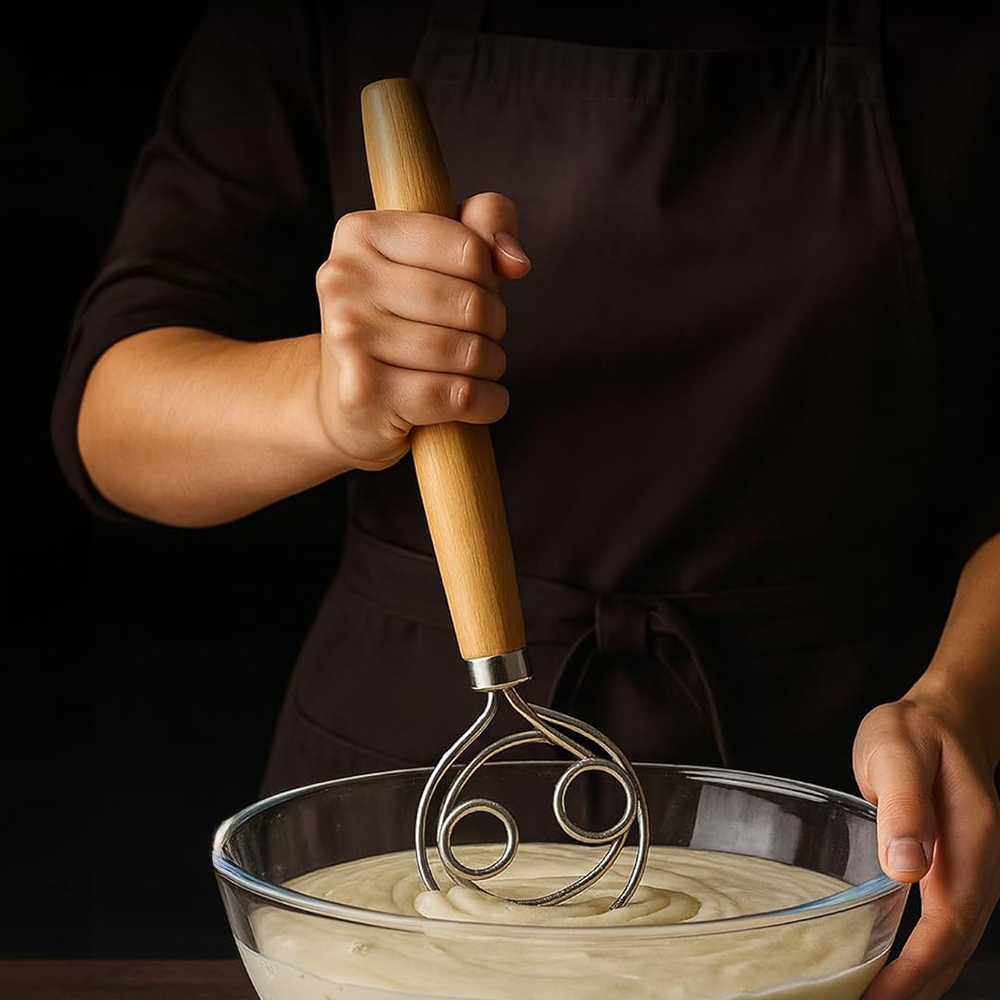 Proofing Basket Banneton - 304 Stainless Steel Dough Whisk with
