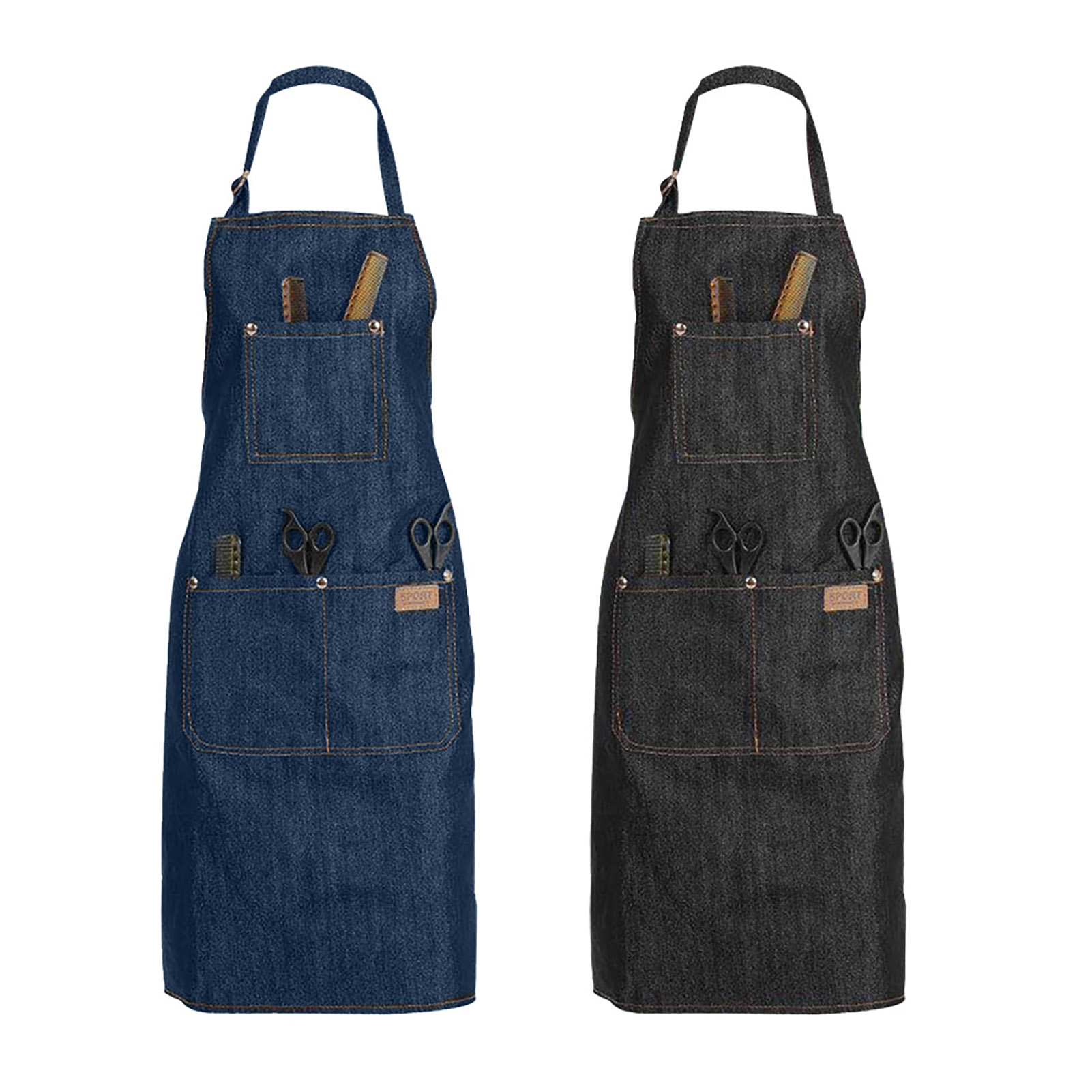 Kitchen Baking Unit - Denim Apron Salon Working Clothes Barber