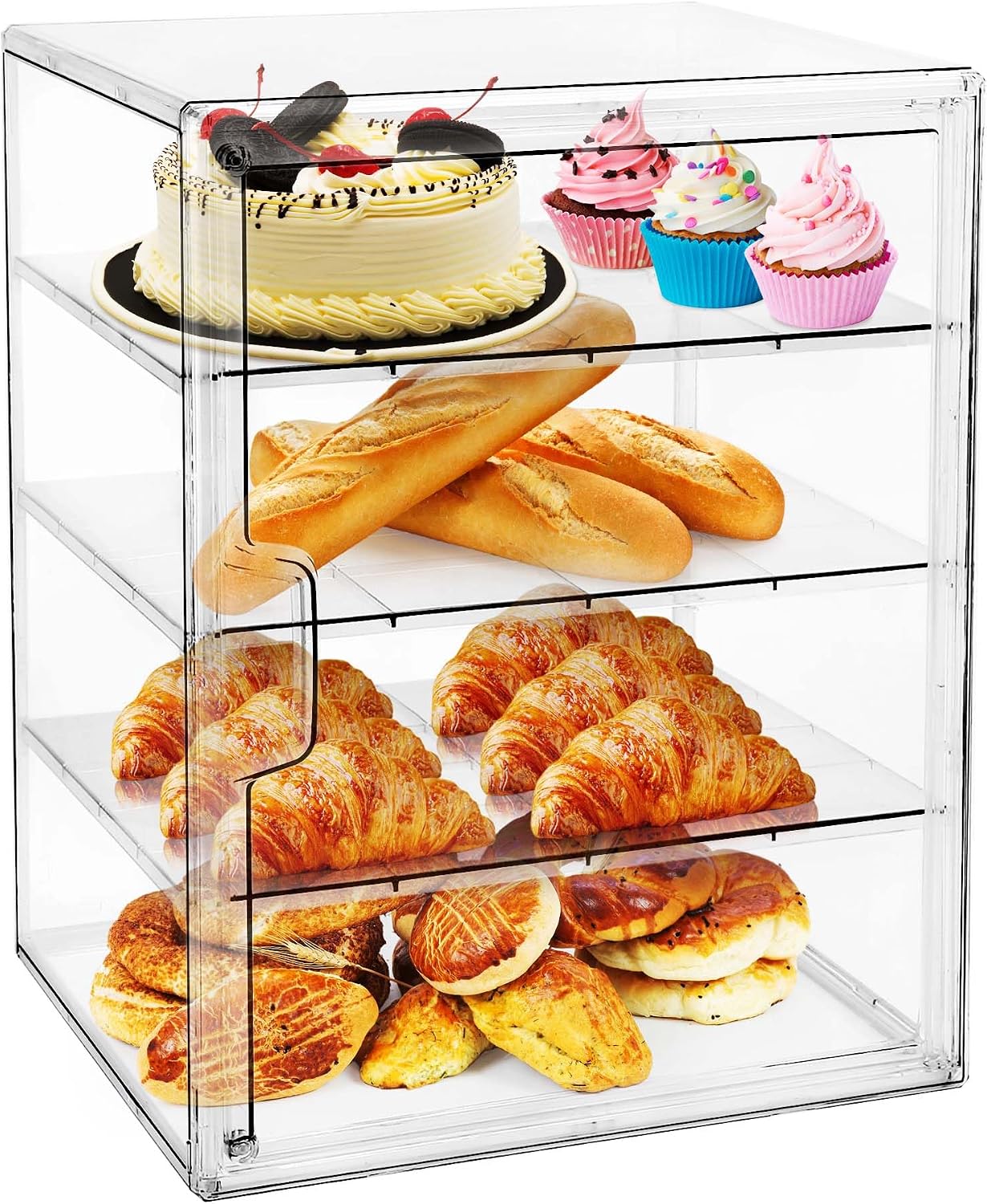 Pastry Display Case,Bread Box  - Kitchen Baking Storage Containers ulasan dan harga