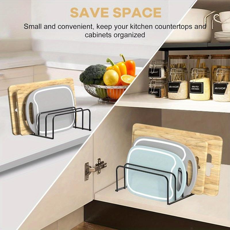 1Pc Cutting Board Organizer Ki - Kitchen Cabinet Baking Sheet Organizer ulasan dan harga