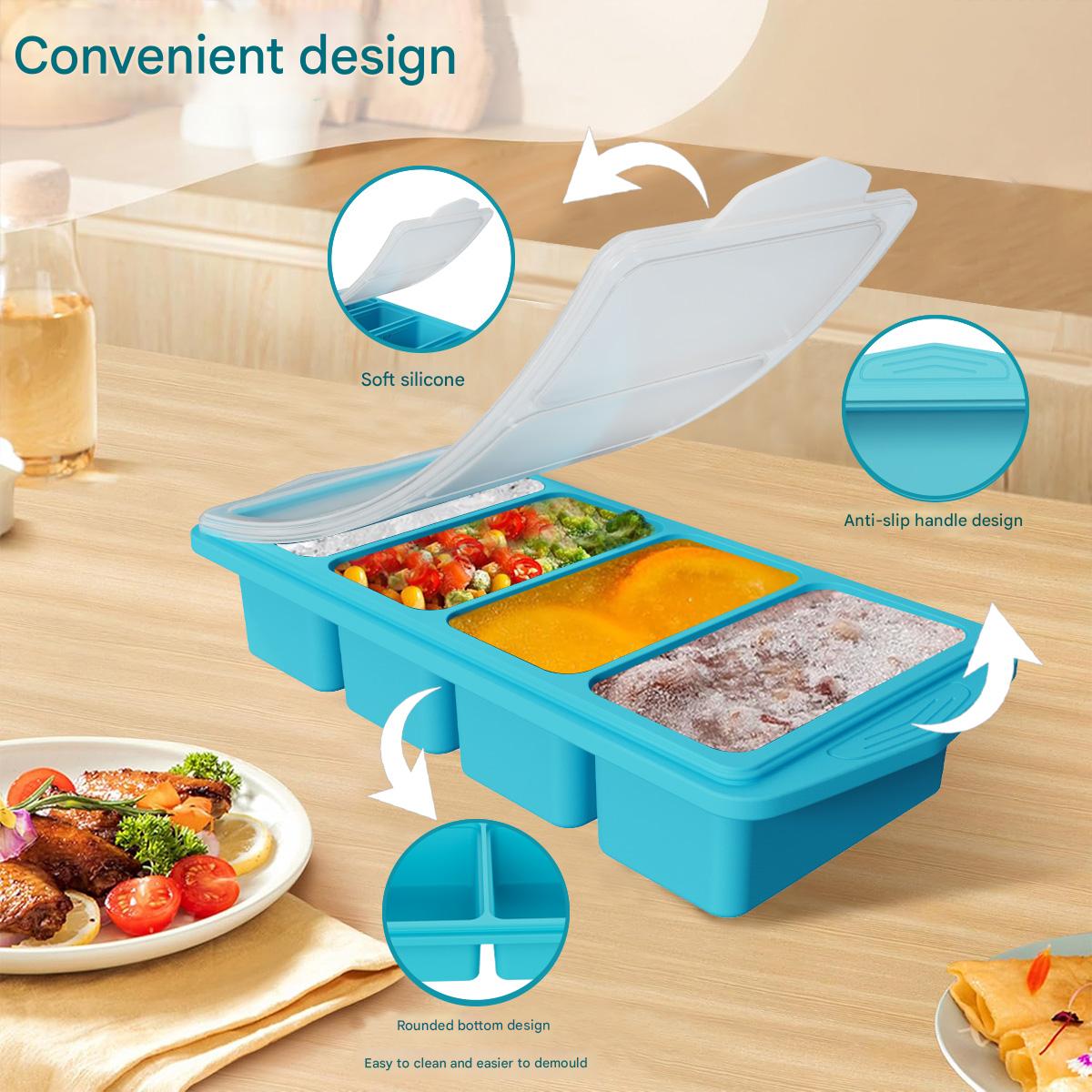 Large Silicone Ice Cube Mold w - Kitchen Baking Storage Containers ulasan dan harga