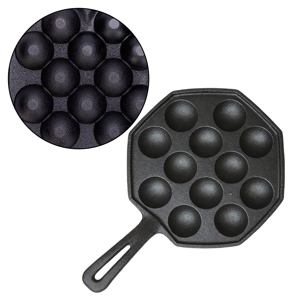 Cast Iron Takoyaki Maker 12 Pi - Baking Kitchen At Home ulasan dan harga