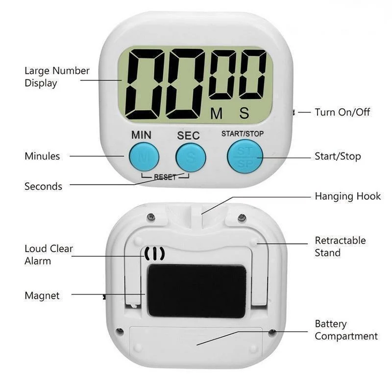Mini Digital Kitchen Timer Big - Kitchen Baking Game ulasan dan harga