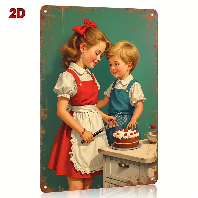 8x12Inch Metal Tin Sign Siblin - Kitchen Baking Wall Art ulasan dan harga