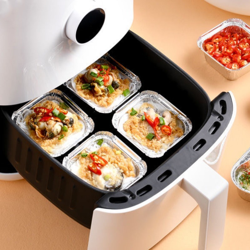 20/40Pcs Square Disposable Alu - Kitchen Baking Storage Containers ulasan dan harga