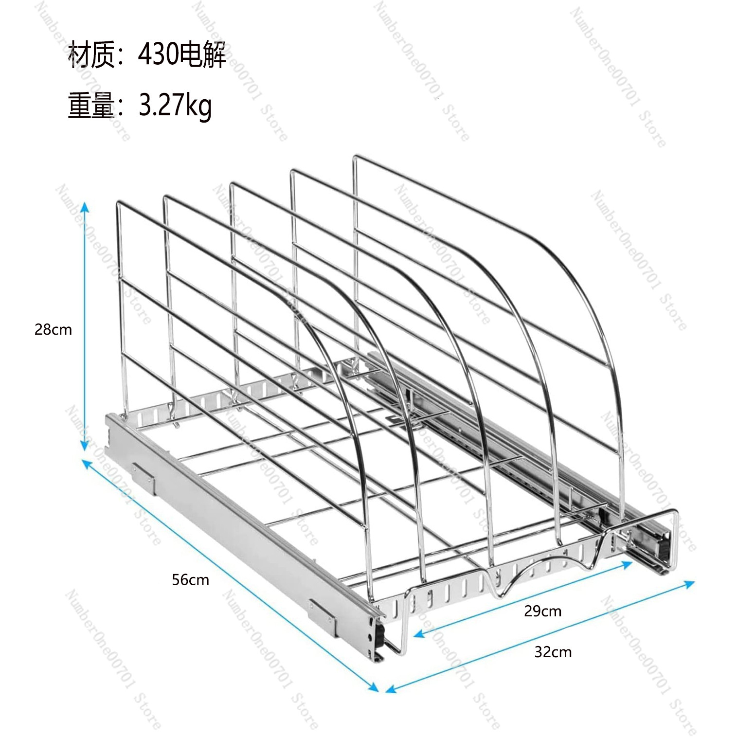 Slide-Out Kitchen Cabinet Orga - Kitchen Cabinet Baking Sheet Organizer ulasan dan harga
