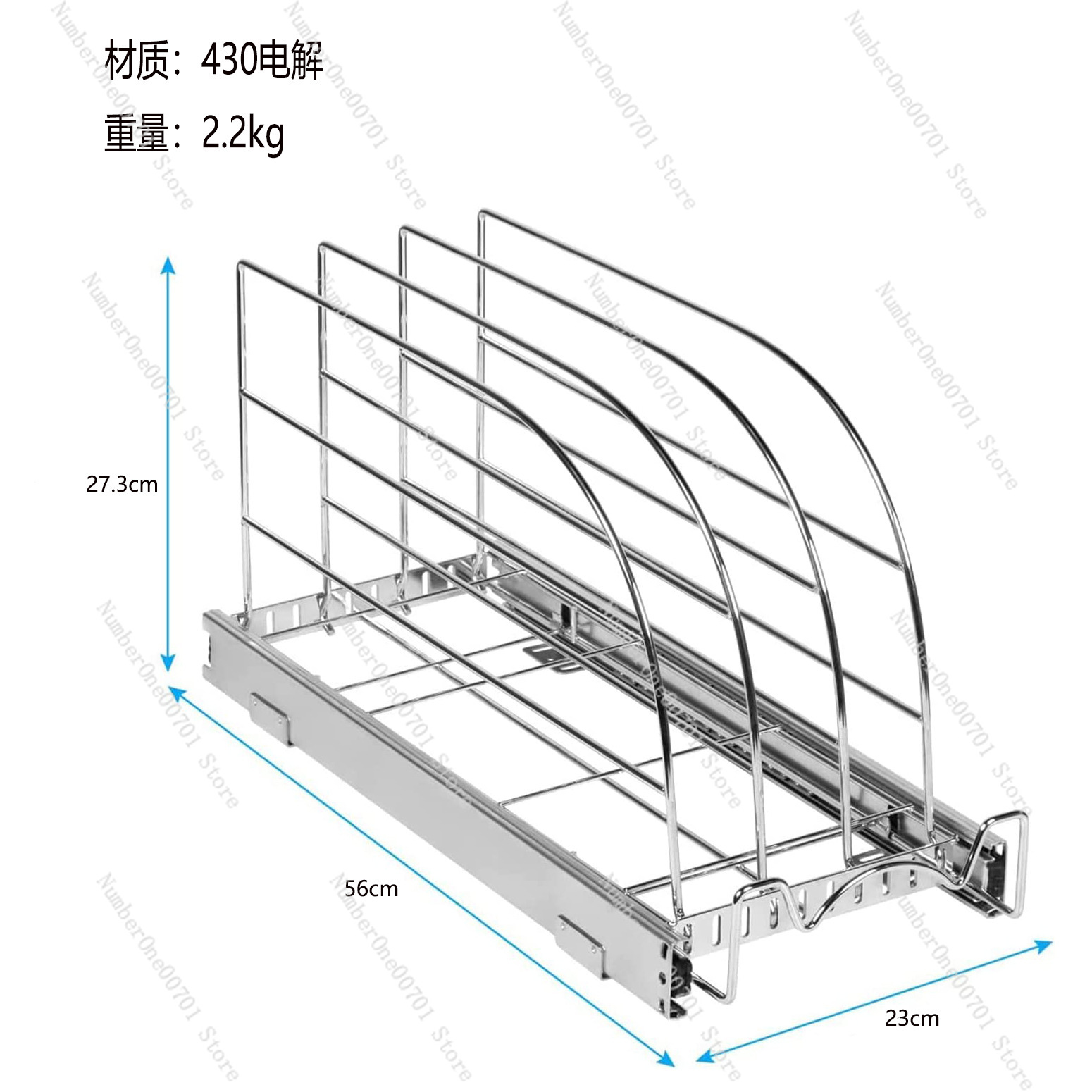 Slide-Out Kitchen Cabinet Orga - Kitchen Cabinet Baking Sheet Organizer ulasan dan harga
