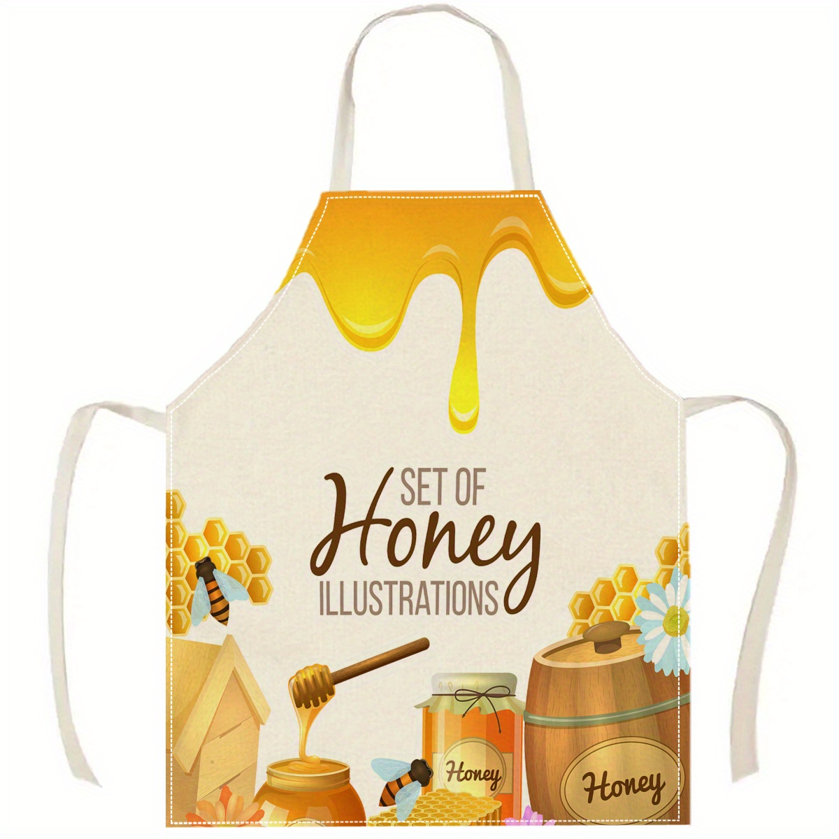 1pc Honey Bee Apron Sweet Kitc - Kitchen Baking Gift Ideas ulasan dan harga