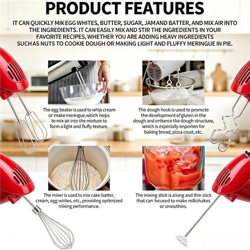 AT28-Hand Mixer Attachments Fo - Kitchen Aid Baking Mixer ulasan dan harga
