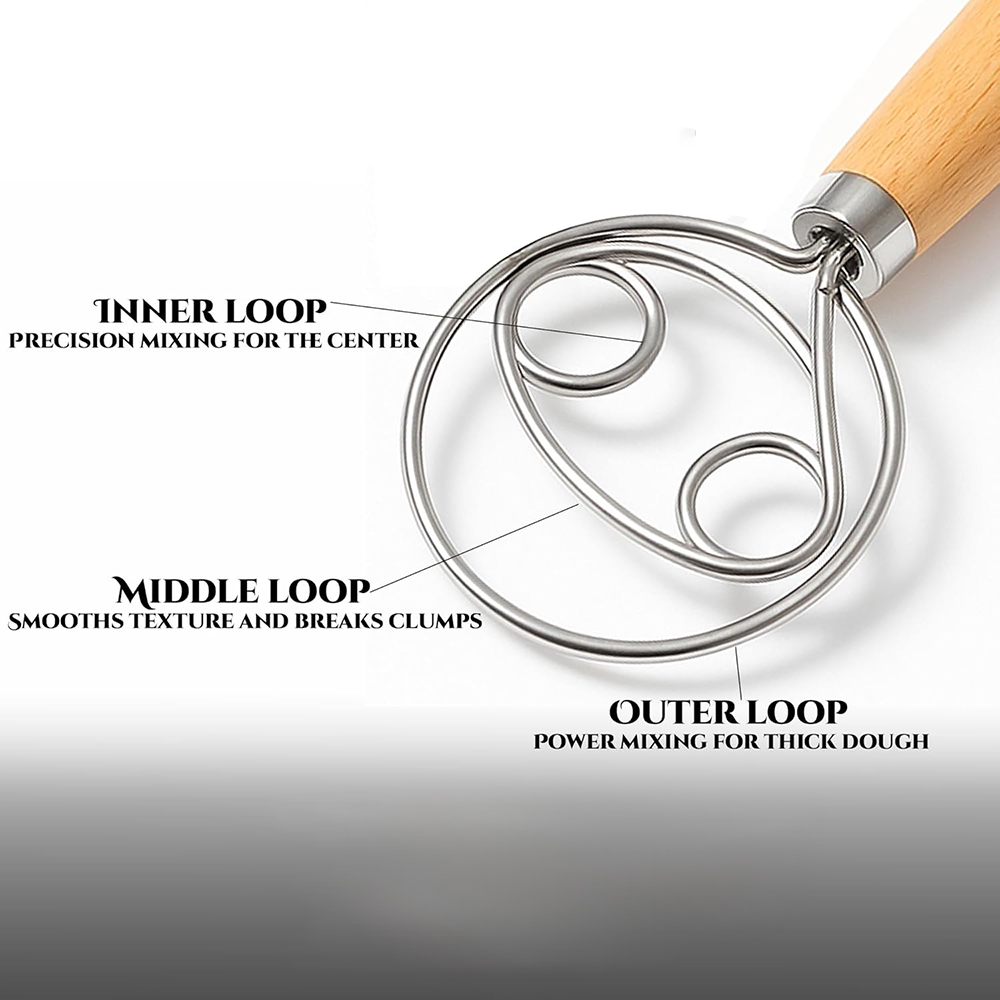 304 Stainless Steel Dough Whis - Proofing Basket Banneton ulasan dan harga