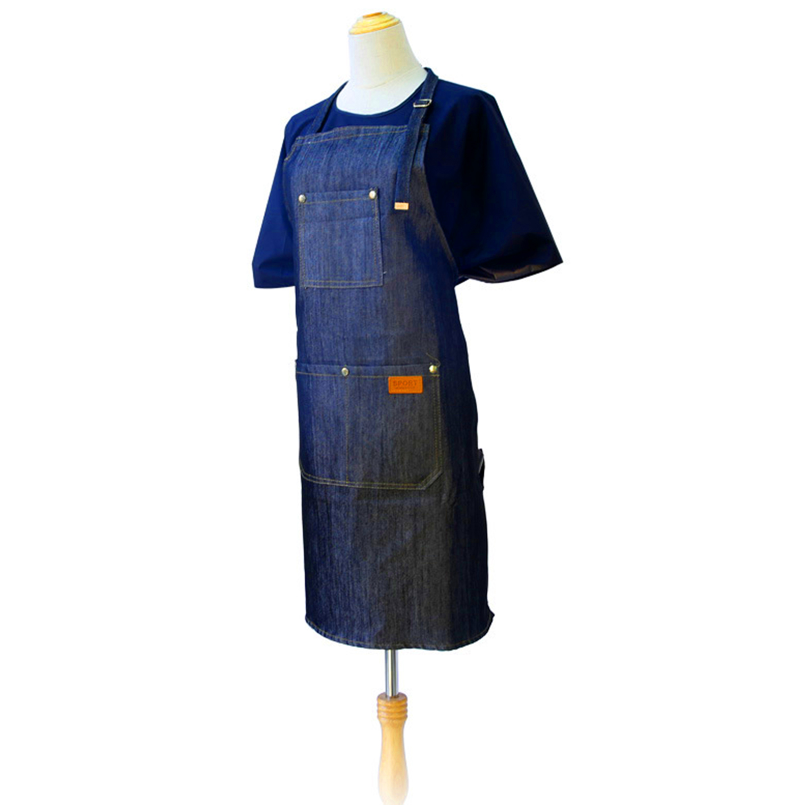 Denim Apron Salon Working Clot - Kitchen Baking Unit ulasan dan harga