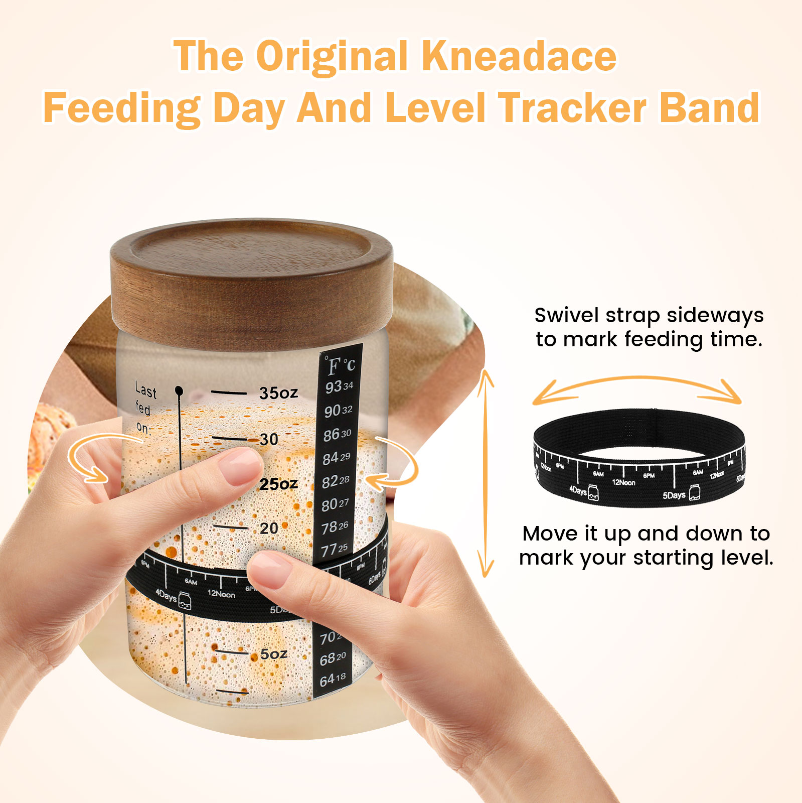 Sourdough Starter Jar Kit 1000 - Kitchen Baking Storage Containers ulasan dan harga
