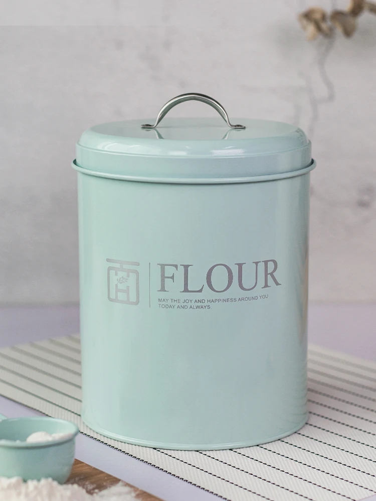 Round Type Baking Flour Storag - Kitchen Baking Storage Containers ulasan dan harga