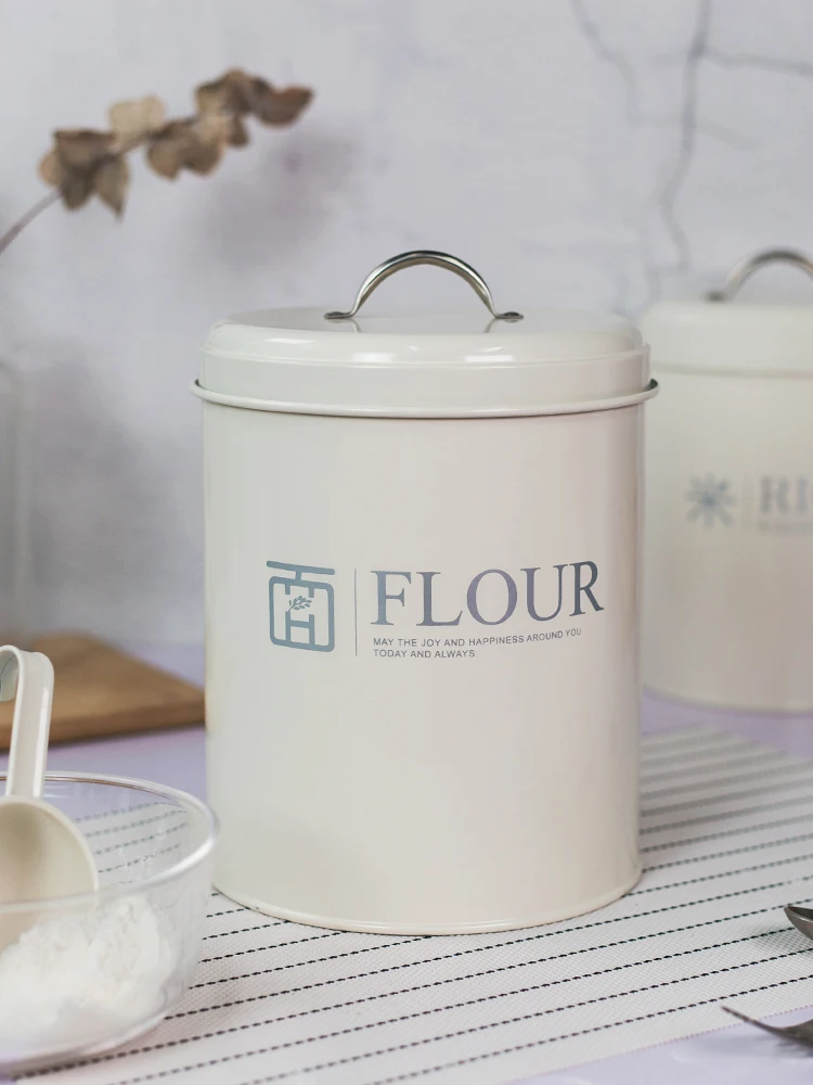Round Type Baking Flour Storag - Kitchen Baking Storage Containers ulasan dan harga