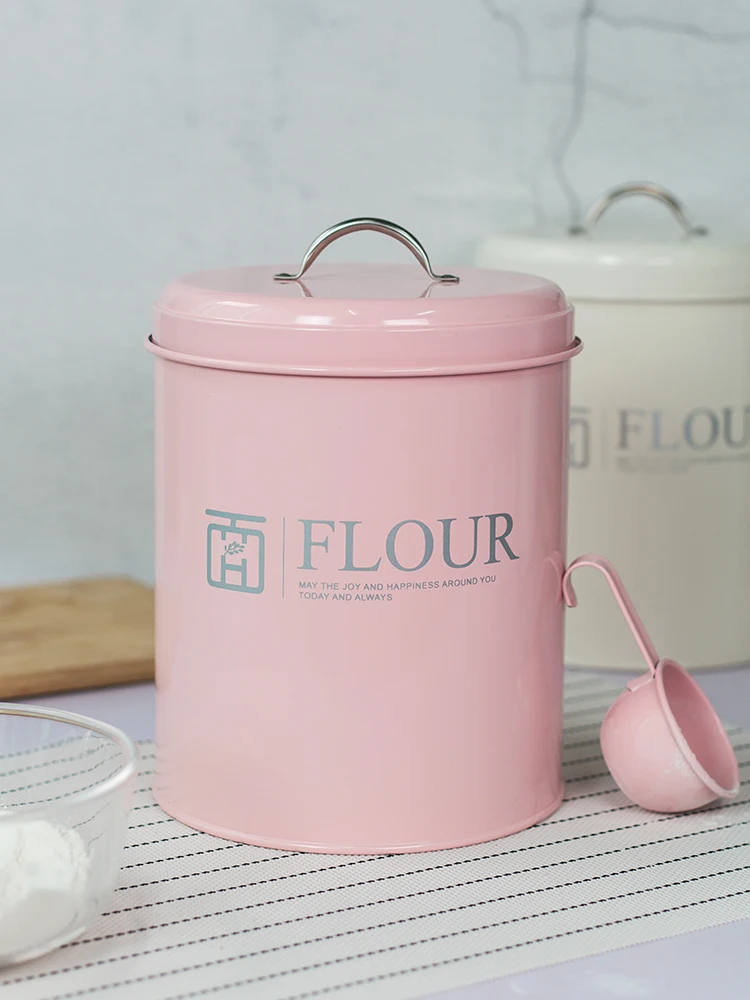 Round Type Baking Flour Storag - Kitchen Baking Storage Containers ulasan dan harga