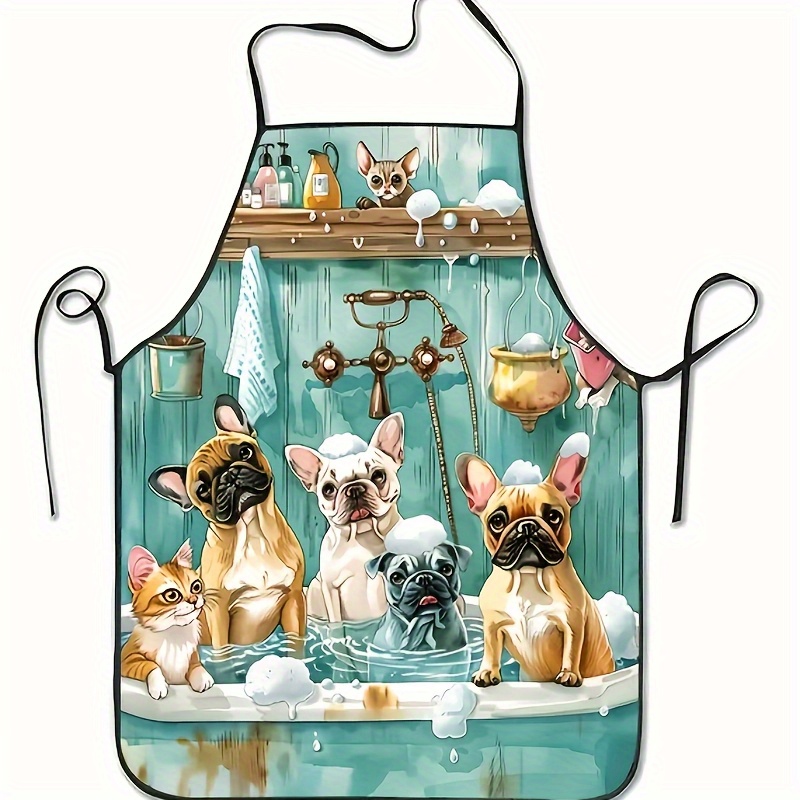 Fashion Cartoon Dog Bathing Pa - Baking Kitchen At Home ulasan dan harga