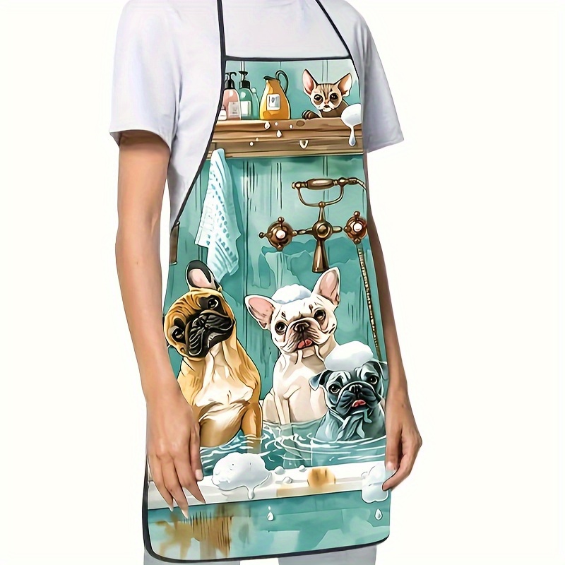 Fashion Cartoon Dog Bathing Pa - Baking Kitchen At Home ulasan dan harga