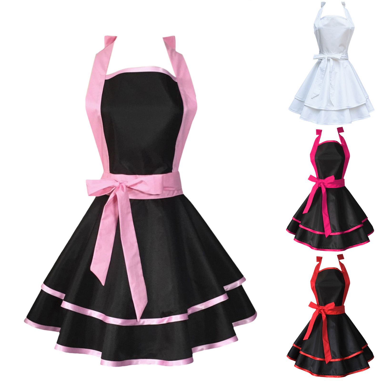 Fashionable 50s Apron Waist Co - Kitchen Baking Cooking ulasan dan harga