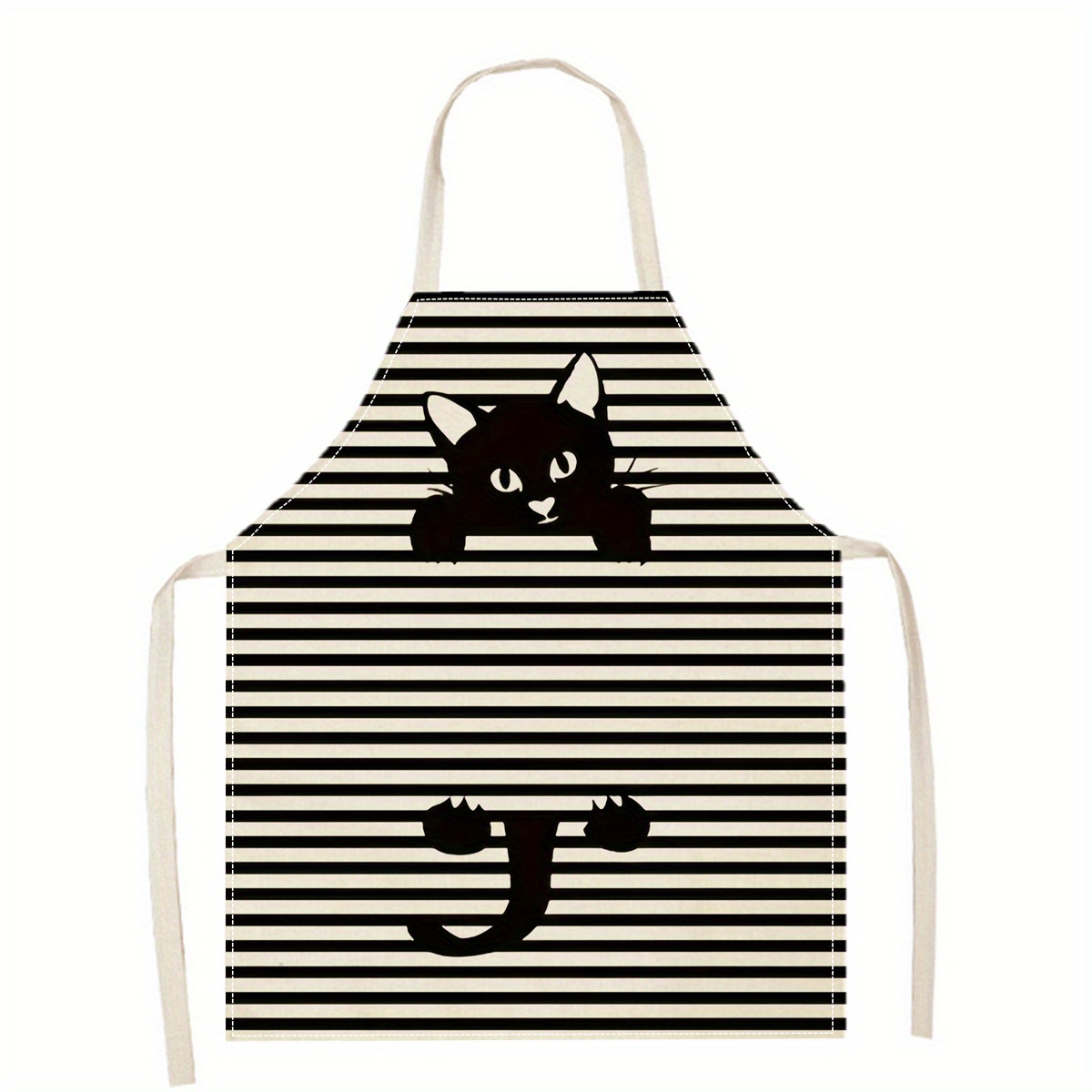 Linen Apron Funny Cat Sunglass - Kitchen Baking Gift Ideas ulasan dan harga
