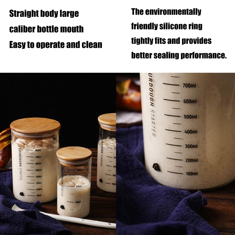 Sourdough Proofing Jar Kitchen - Kitchen Baking Storage Containers ulasan dan harga
